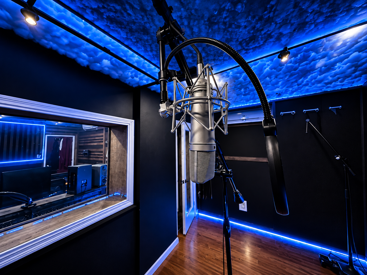 Professional recording studio microphone